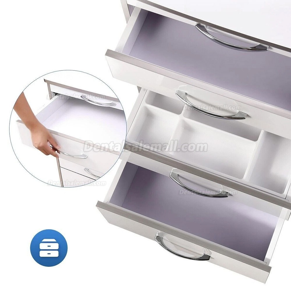 Dentech G15 Mobile Dental Instrument Trolley Cart with 3 Drawers